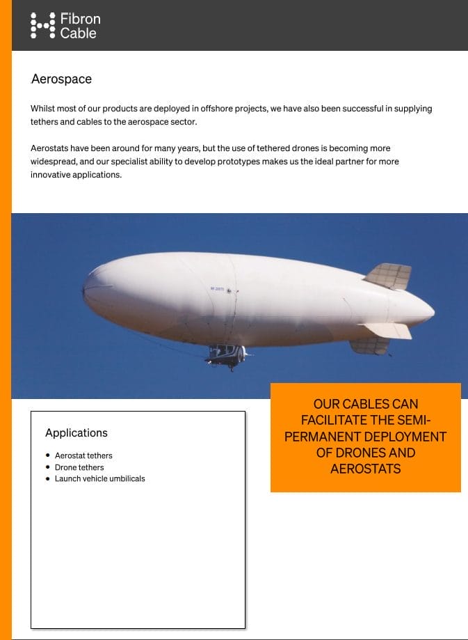 Fibron Aerospace brochure