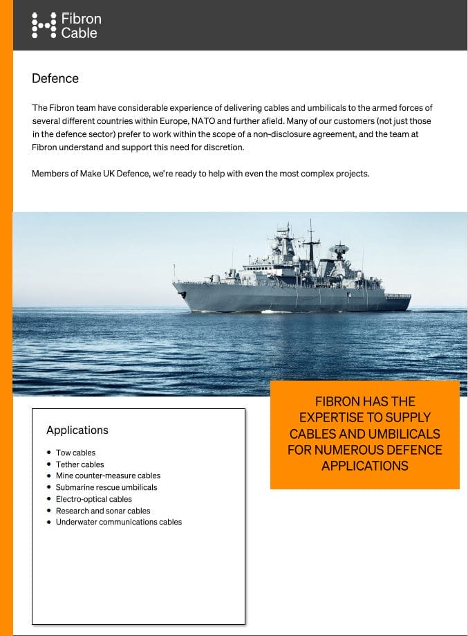 Fibron Defence brochure